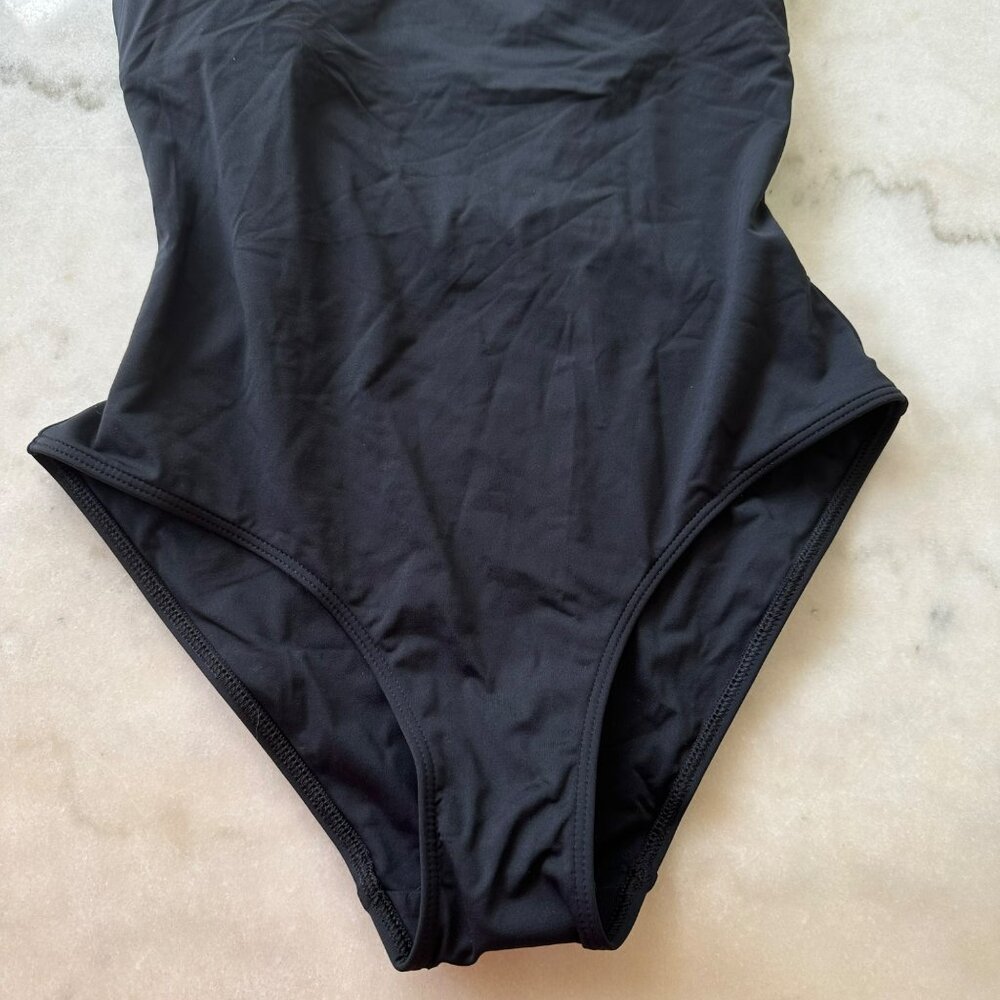 Everlane The Square-Neck One-Piece Black Swimsuit Size Small NWT - Picture 5 of 10